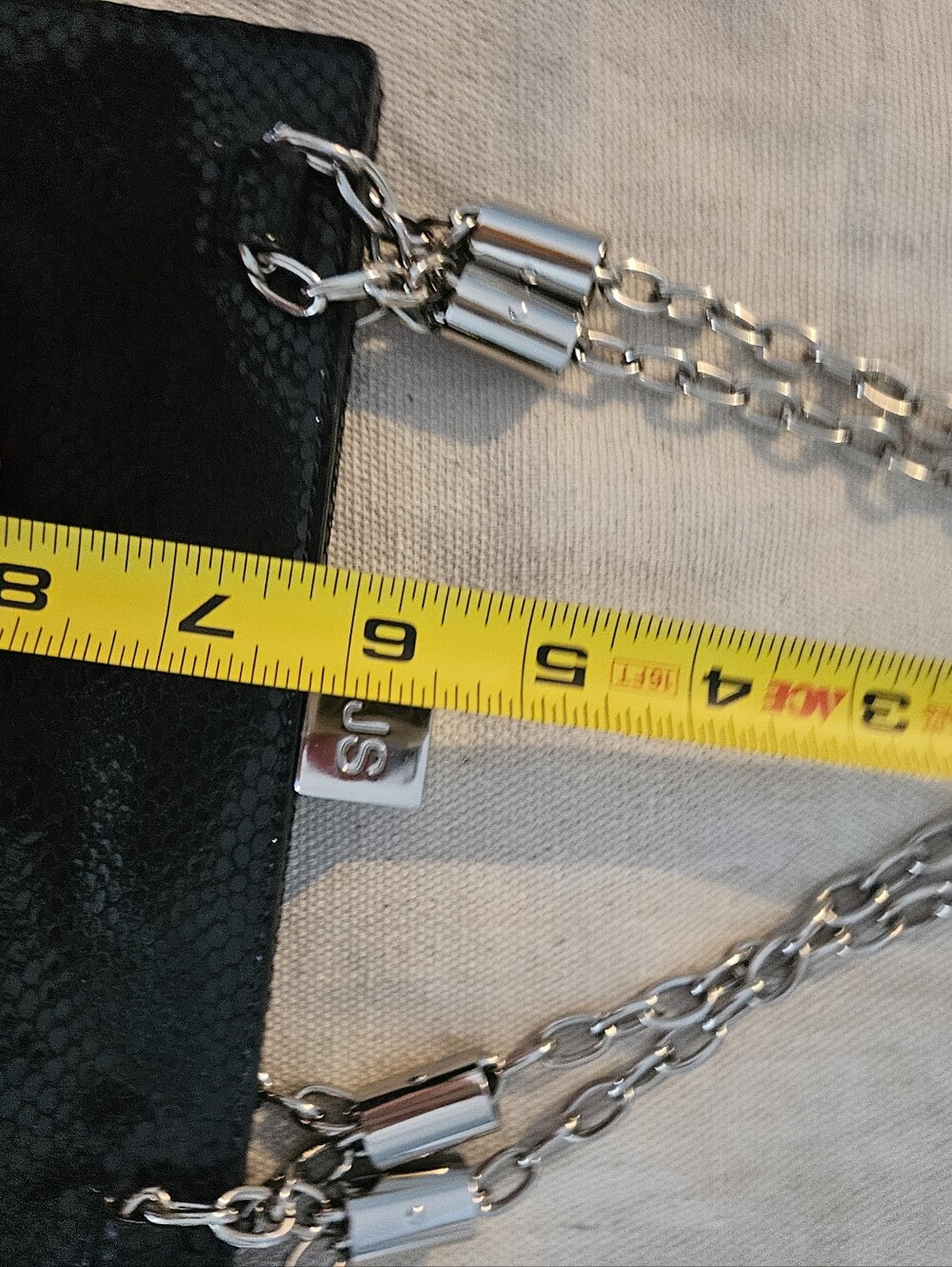 Jill Stuart Black Chain-Handle Evening Bag - Picture 7 of 9